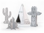 Tipi - Wigwam z kartonu 3D XXL - Tekturaki 