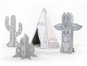 Tipi - Wigwam z kartonu 3D XXL - Tekturaki 