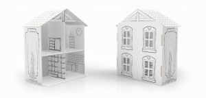 Domek dla lalek z kartonu 3D XS Tekturaki