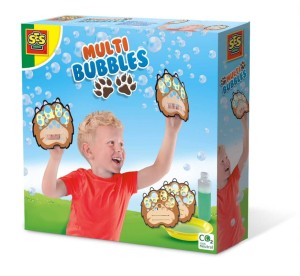 Łapki do robienia baniek mydlanych + płyn + tacka SES Creative