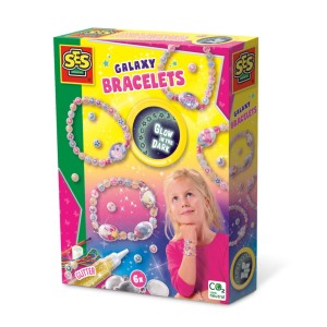Bransoletki świecące w ciemności Galaxy SES Creative - zabawki kreatywne dla dziewczynek